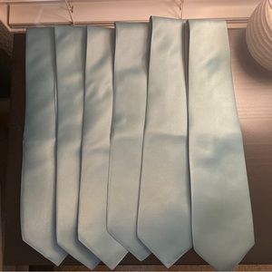 New! 6 Solid Eucalyptus green Ties